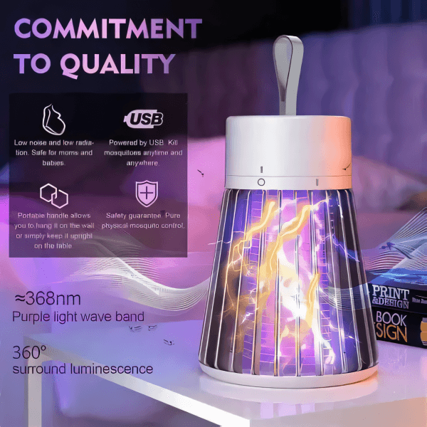 Electric-Shock Mosquito Killer Lamp - Image 3