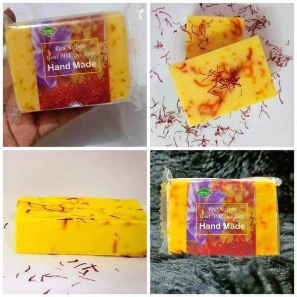 HandMade Real Saffron Goat Milk Bar Soap